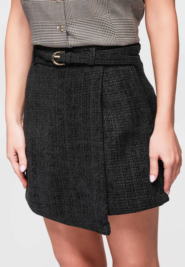 Edoti Ženske mini krilo-kratke hlače s pasom