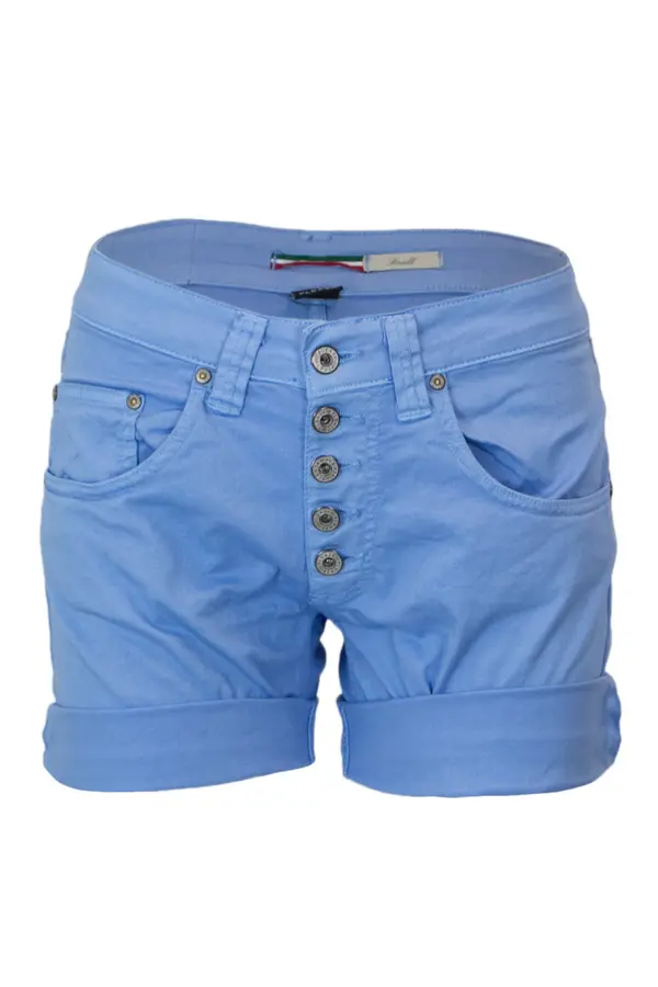 Please Ženske modre kratke hlače z gumbi