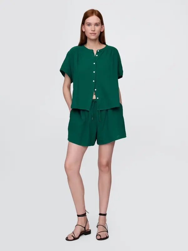 GAP Ženske muslin kratke hlače GAP