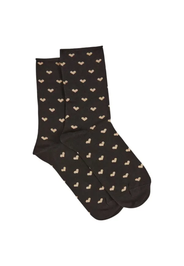 Morgan De Toi Ženske nogavice s potiskom srčkov