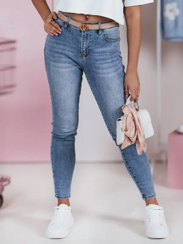 DStreet Ženske oprijete kavbojke SKINNTON