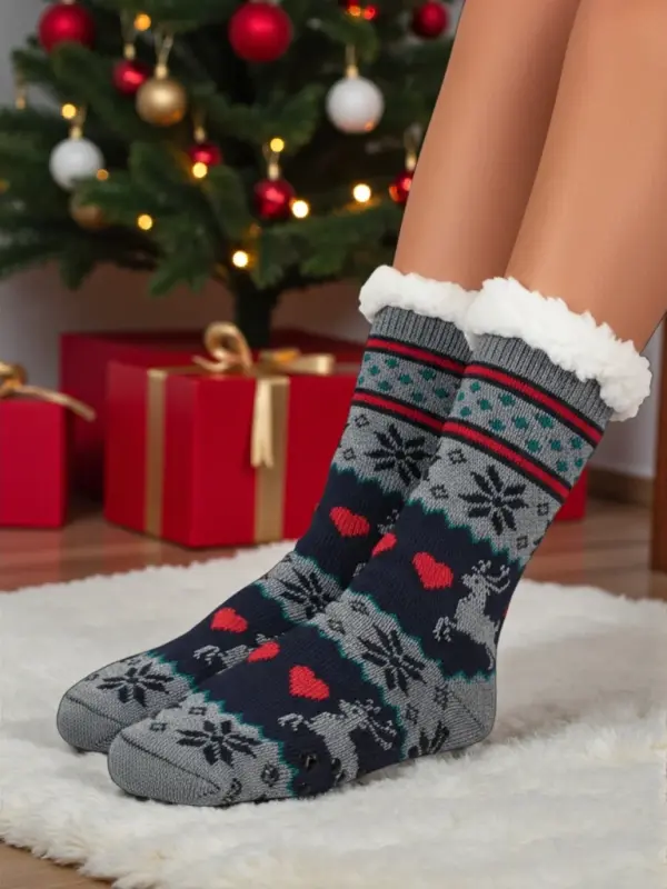 Resti Ženske pletene nogavice s krznom