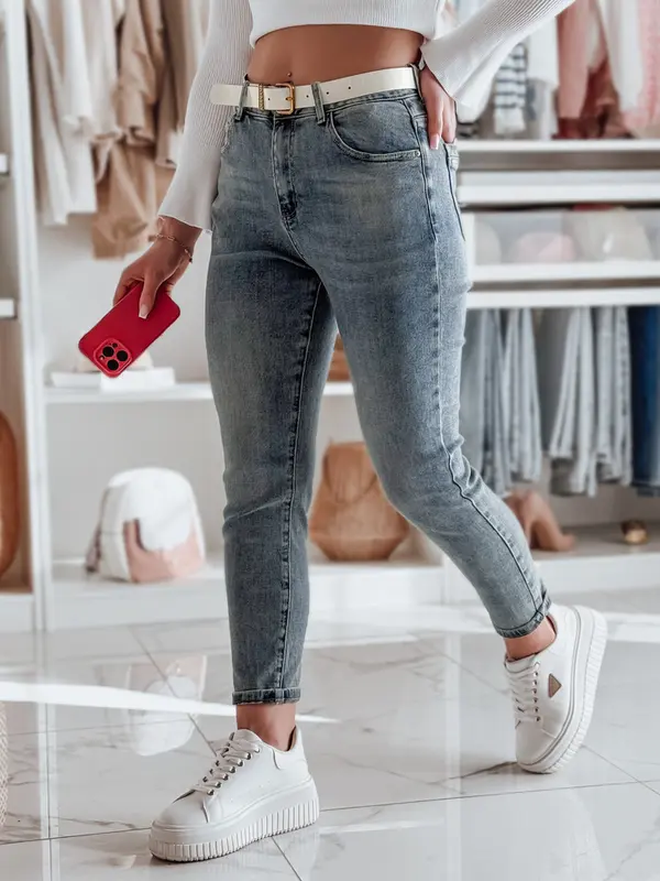 DStreet Ženske regular fit kavbojke LOVANCIO modre barve