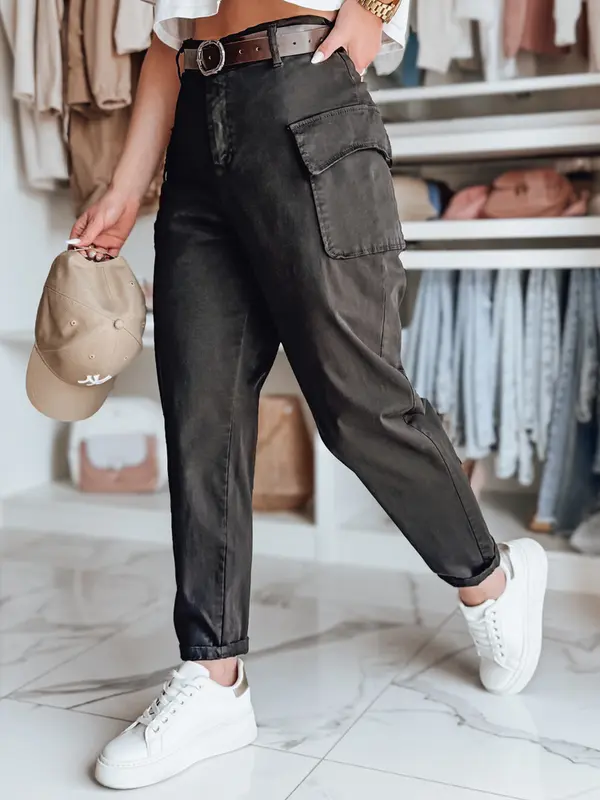 DStreet Ženske široke hlače GOTRENDI črne