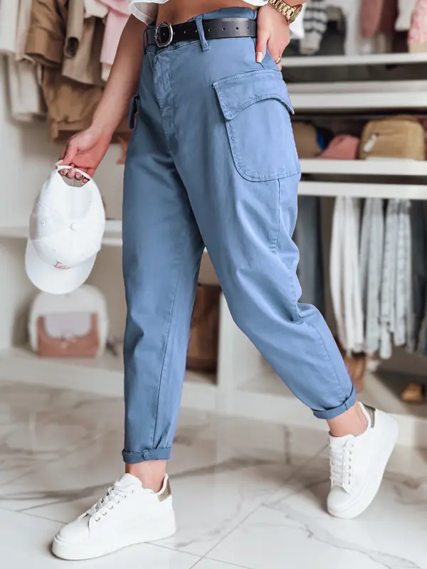 DStreet Ženske široke hlače GOTRENDI modre