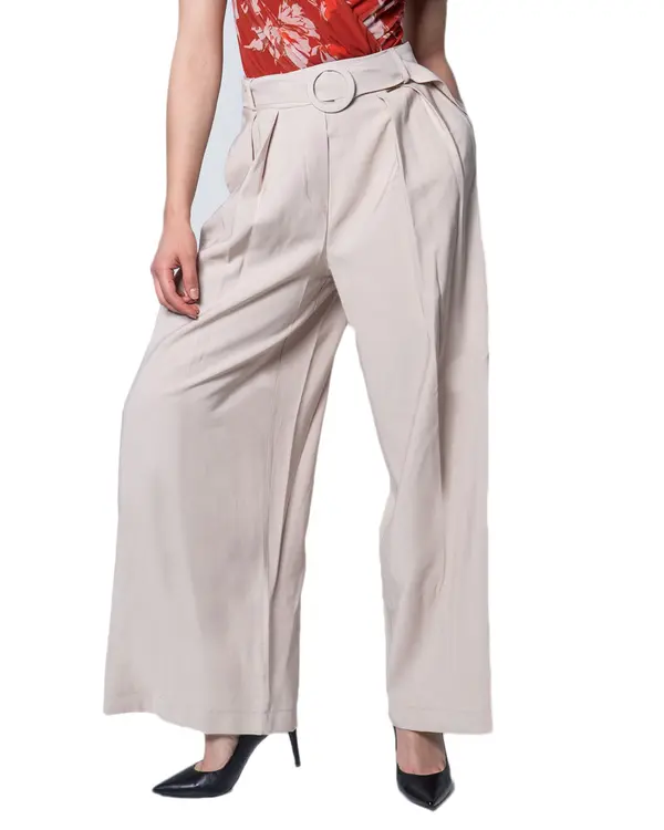 Ak Ženske široke hlače s pasom
