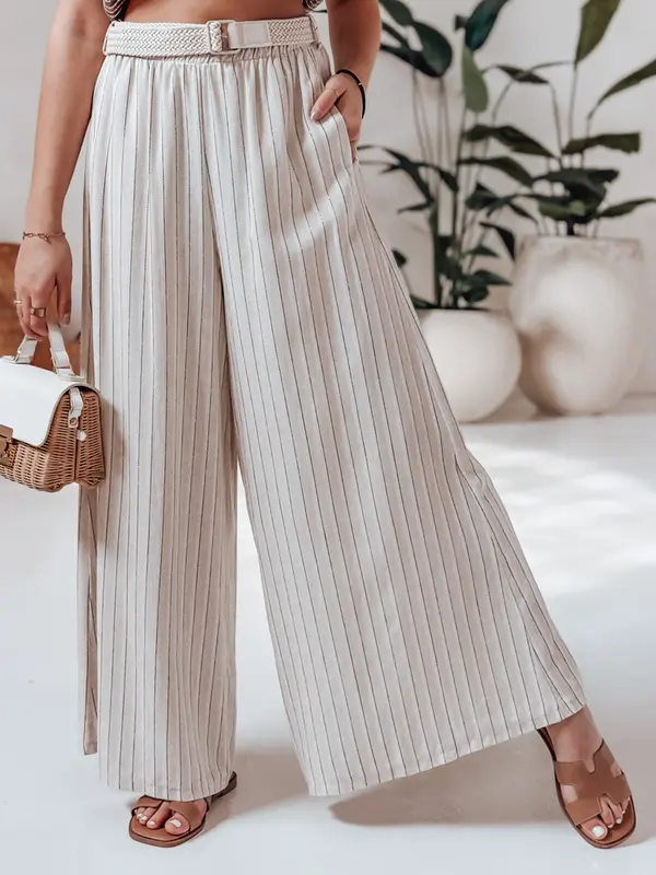 DStreet Ženske široke hlače z visokim pasom