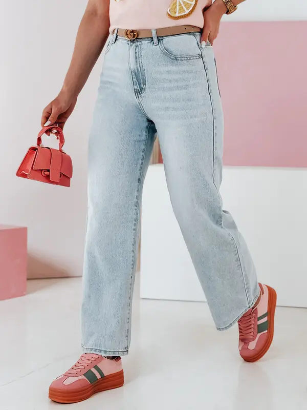 DStreet Ženske široke kavbojke FLOWLESS