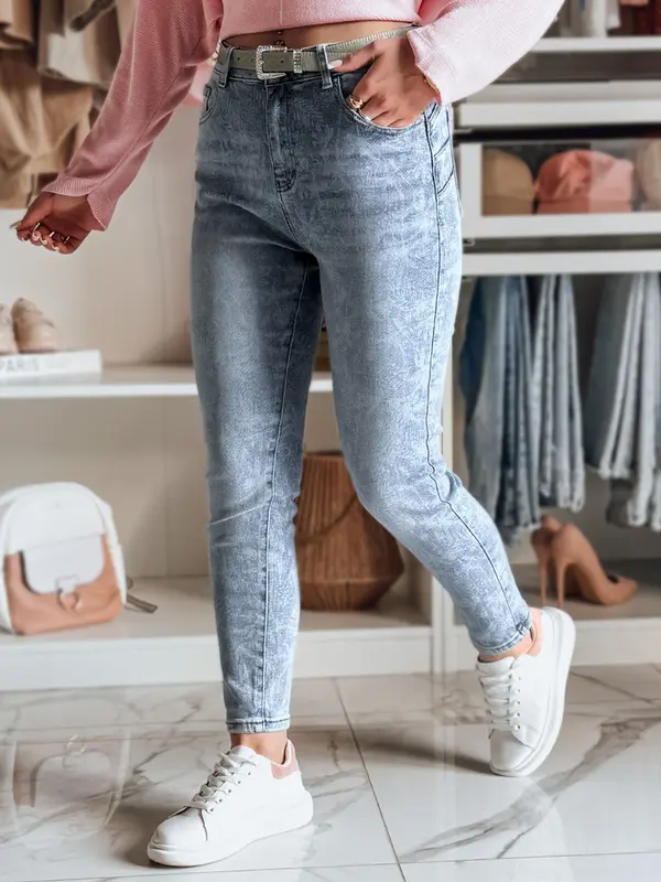 DStreet Ženske slim fit kavbojke BOTANIDA s pasom