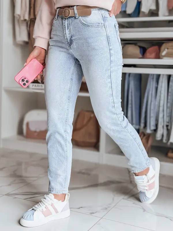 DStreet Ženske slim fit kavbojke s pasom NEOPASS