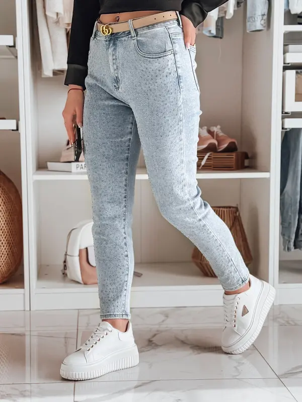 DStreet Ženske slim fit kavbojke SPARKLI
