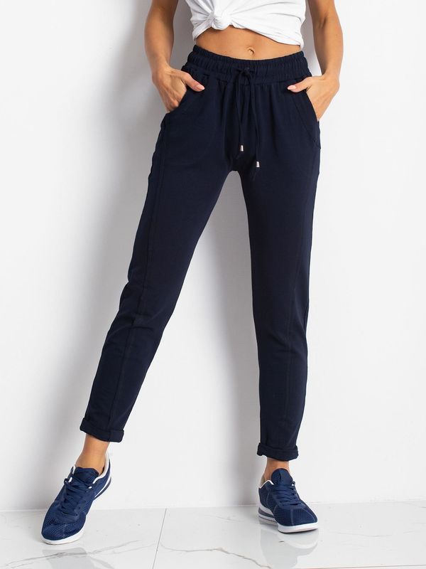 BASIC Feel Good Ženske športne hlače Fashionhunters Navy