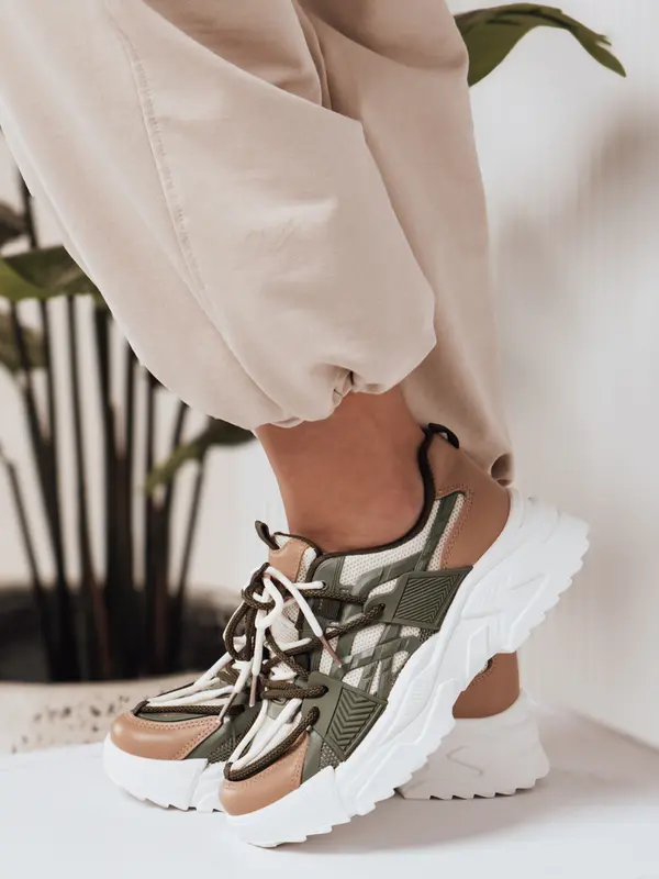 DStreet Ženske športne superge RUNWIN zelene