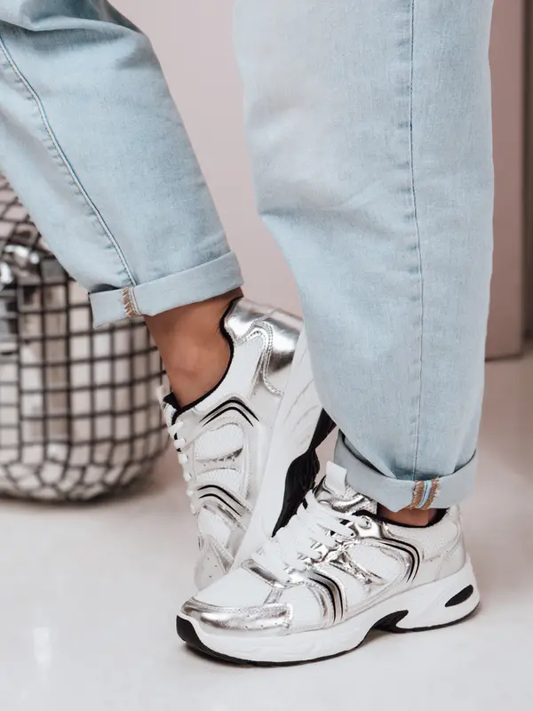 DStreet Ženske srebrne superge GLISSWALK