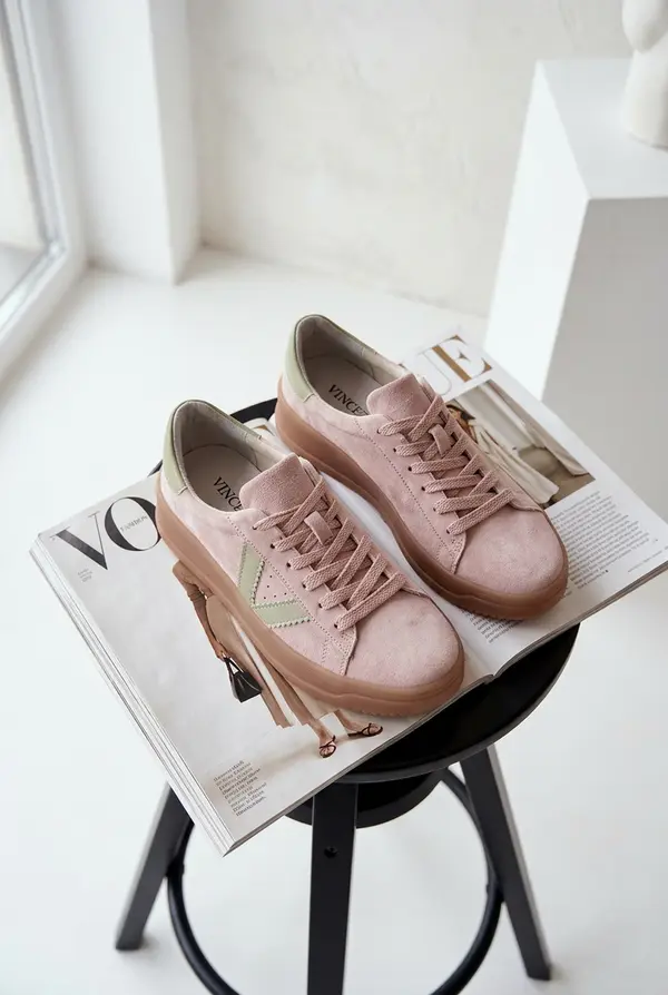 VINCEZA Ženske superge iz naravnega semiša na platformi Vinceza