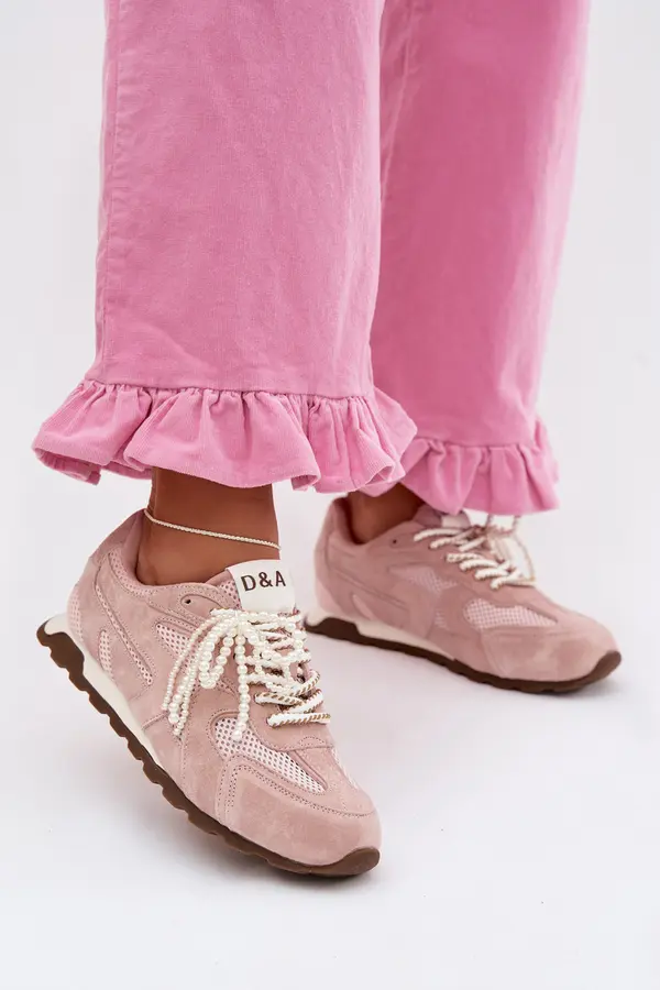 D&A Ženske superge iz usnja in semiša D&amp;A