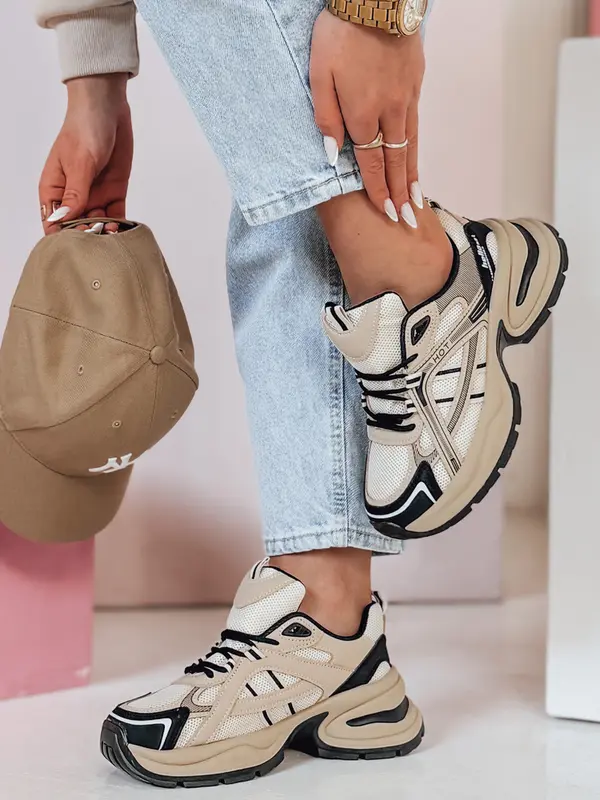 DStreet Ženske superge MODERMAX kaki