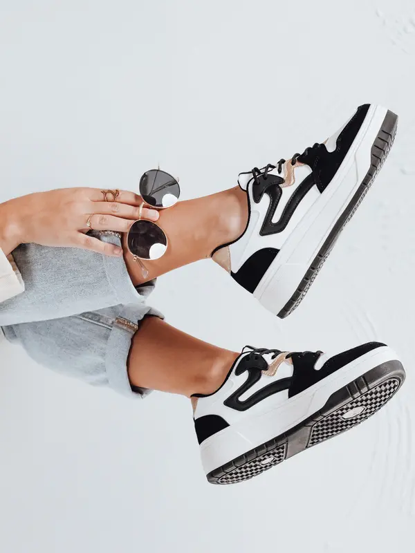 DStreet Ženske superge na platformi BEIMEI bele barve