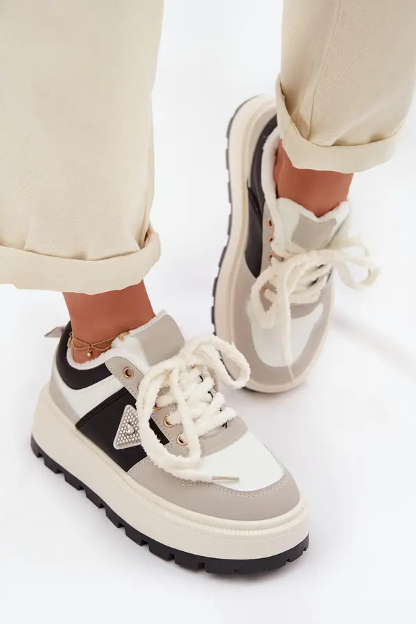 Boto Ženske superge s platformo Florinda, sive