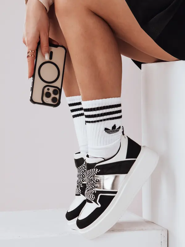 DStreet Ženske superge s platformo HYPERWAY črne