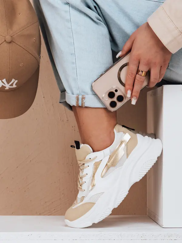 DStreet Ženske superge STEPLIFT, zlate