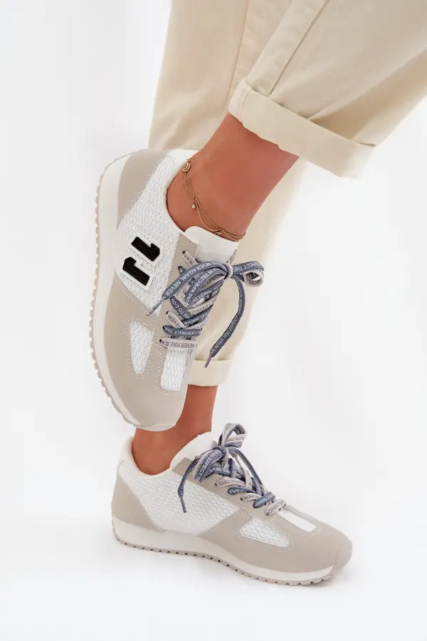 Boto Ženske superge z okrasnimi vezalkami, sive Henira