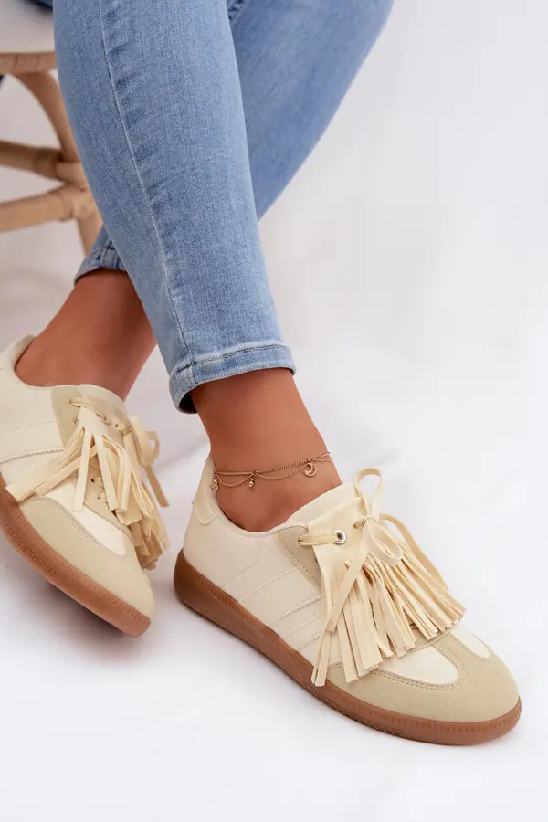 Boto Ženske superge z resicami Dorivelle rumene barve