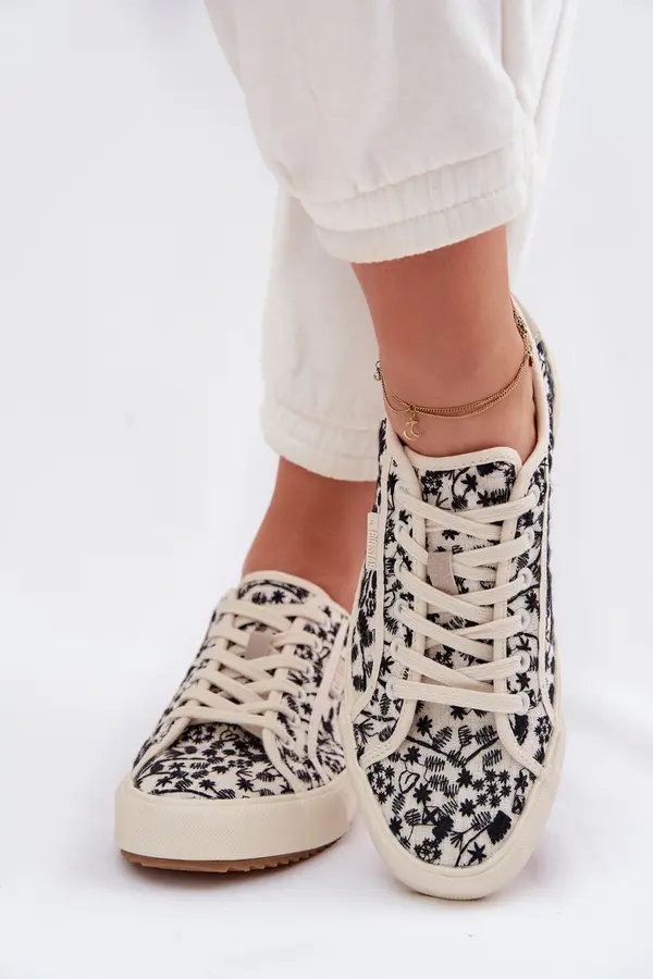 BIG STAR SHOES Ženske svetlo bež superge Big Star