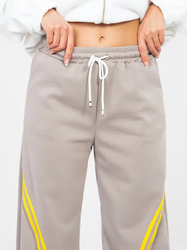 RUE PARIS Ženske temno bež trenirke