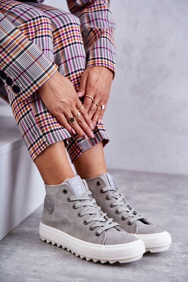 BIG STAR SHOES Ženske teniske BIG STAR SHOES High Warm Grey