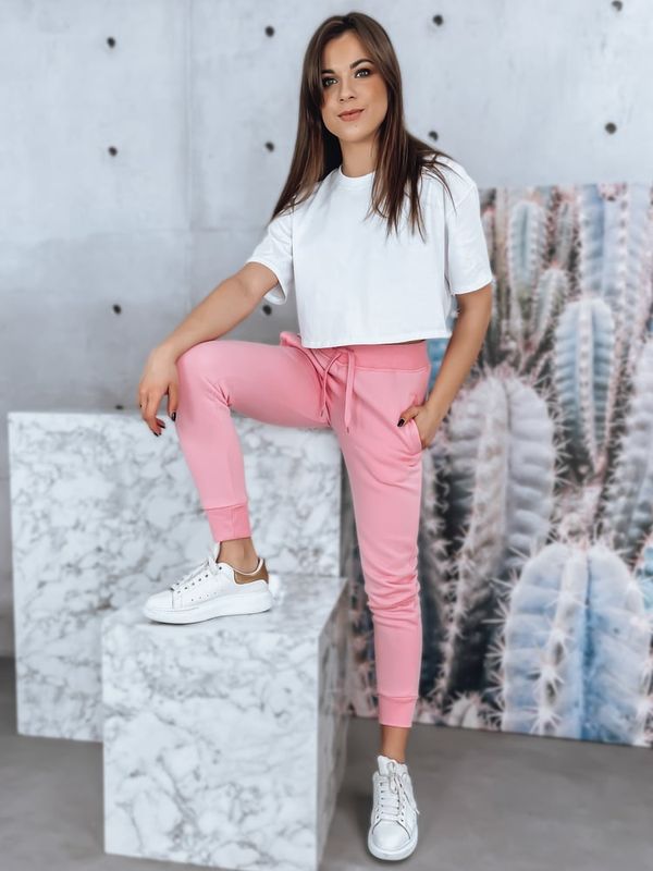 DStreet Ženske trenirke FITS roza Dstreet z