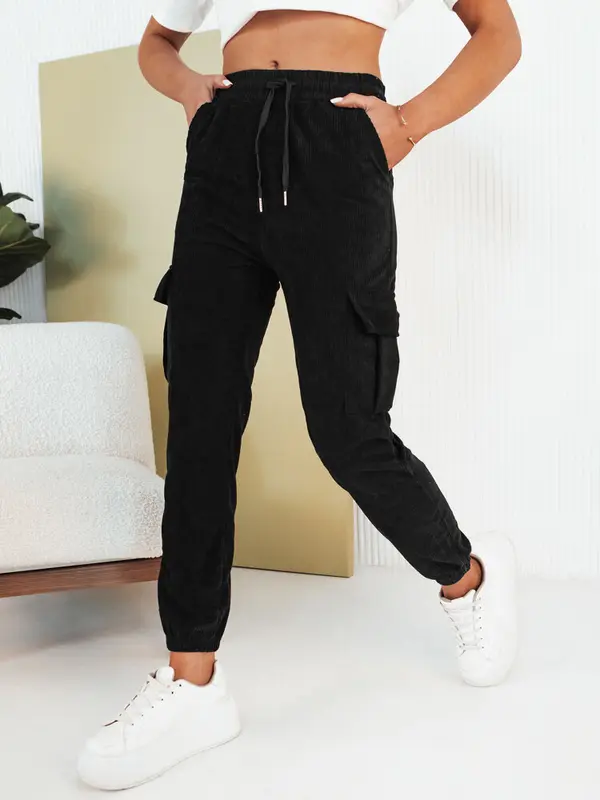 DStreet Ženske trenirke FLAYON granatne barve