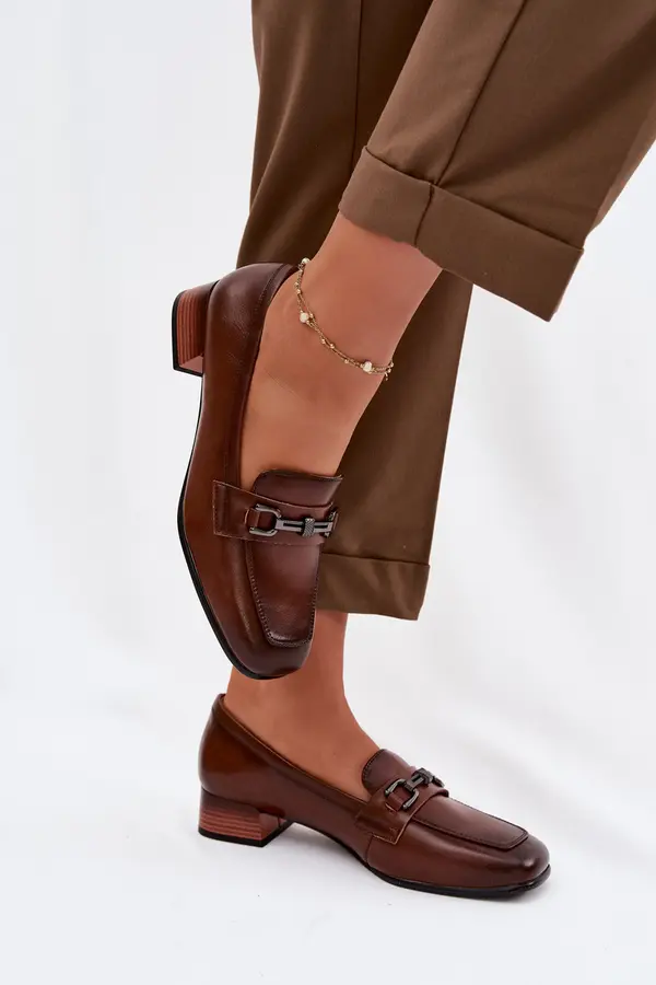 VINCEZA Ženske usnjene salonarje z okrasjem Vinceza