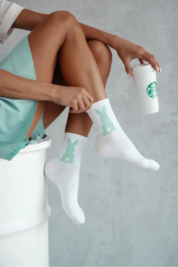 Milena Ženske vesele nogavice z repom