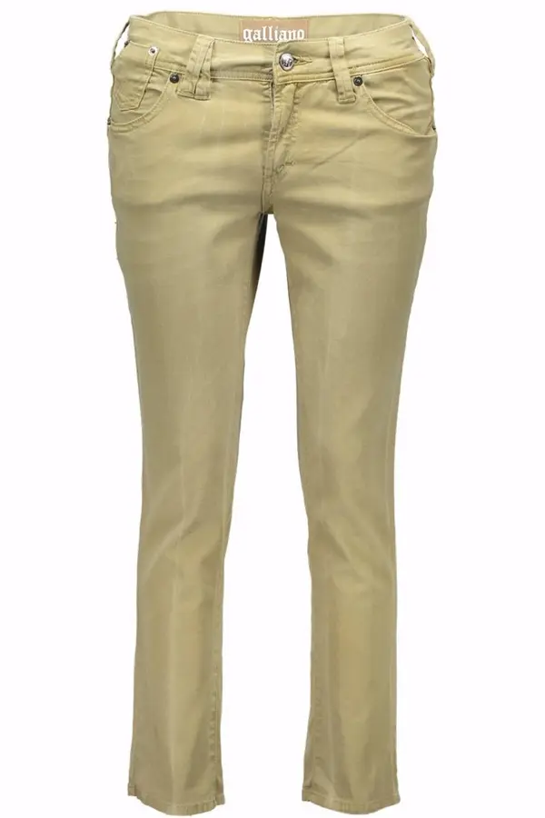 JOHN GALLIANO Ženske zelene hlače John Galliano