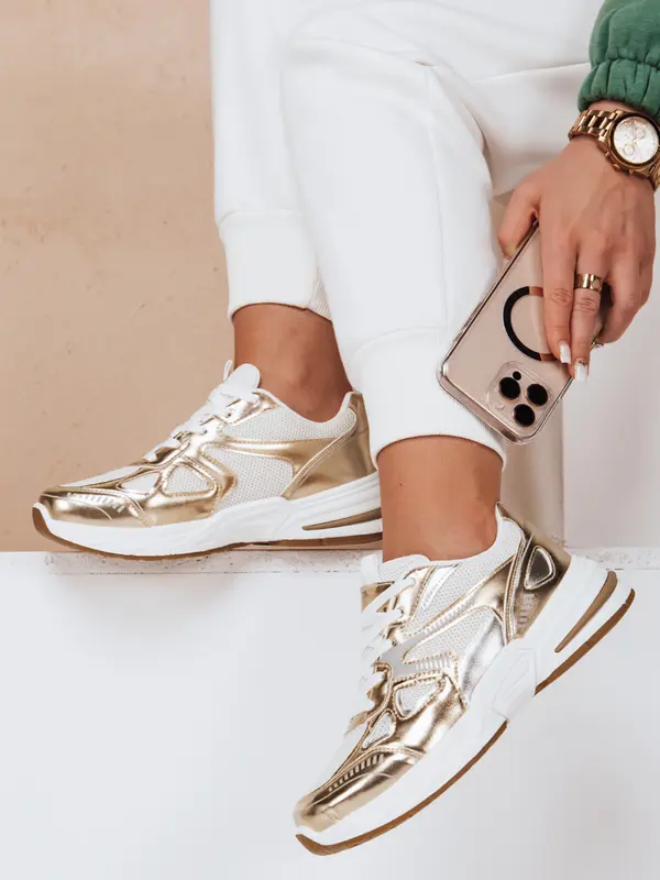 DStreet Ženske zlate superge ROYALFIT