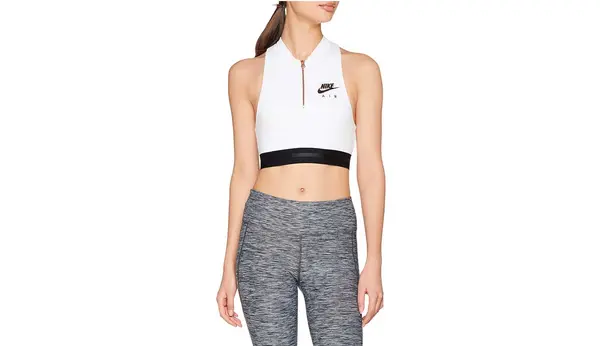 Nike Ženski beli kratki top Nike Sportswear