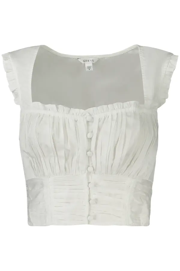 GUESS JEANS Ženski beli top GUESS JEANS