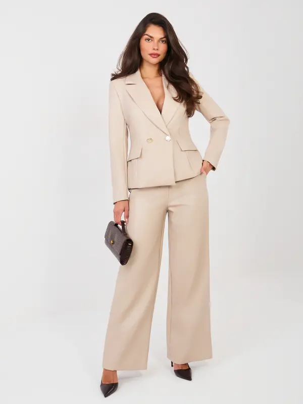 Italy Moda Ženski bež komplet hlač