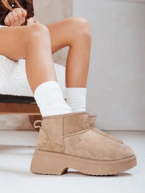 DStreet Ženski bež snežni škornji