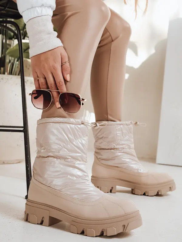 DStreet Ženski bež snežni škornji