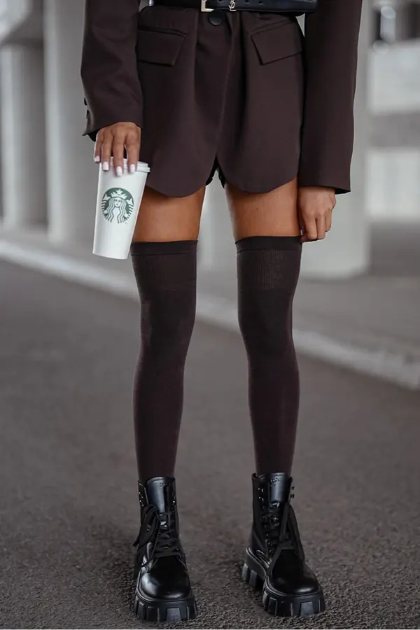 Milena Ženski bombažni škornji do kolen znamke Milena