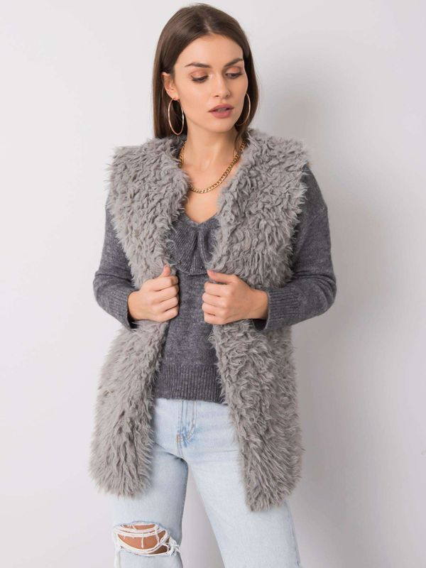 Wool Fashion Italia Ženski brezrokavnik Fashionhunters Faux