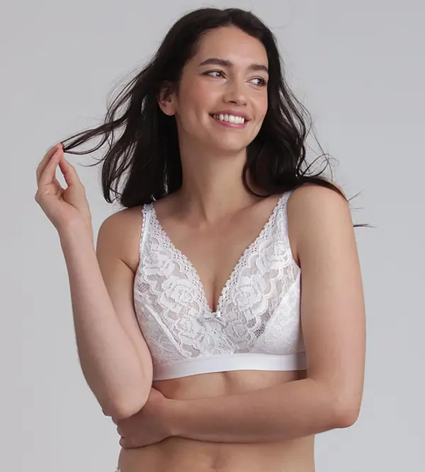 Playtex Ženski čipkasti modrček brez žice