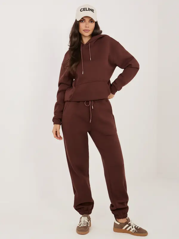 Calimera Ženski čokoladni komplet s hlačami za prosti čas