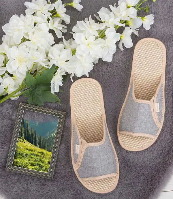 Natural Style Ženski copati Natural Style NS-007 Sivo-bež