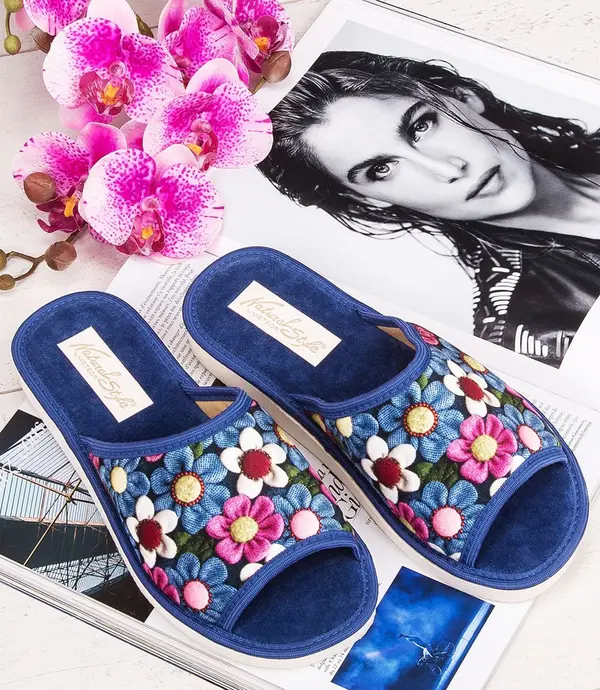 Natural Style Ženski copati Natural Style NS-049 modri