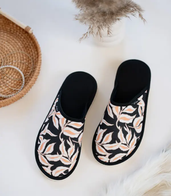 Natural Style Ženski copati Natural Style NS-068b Črni