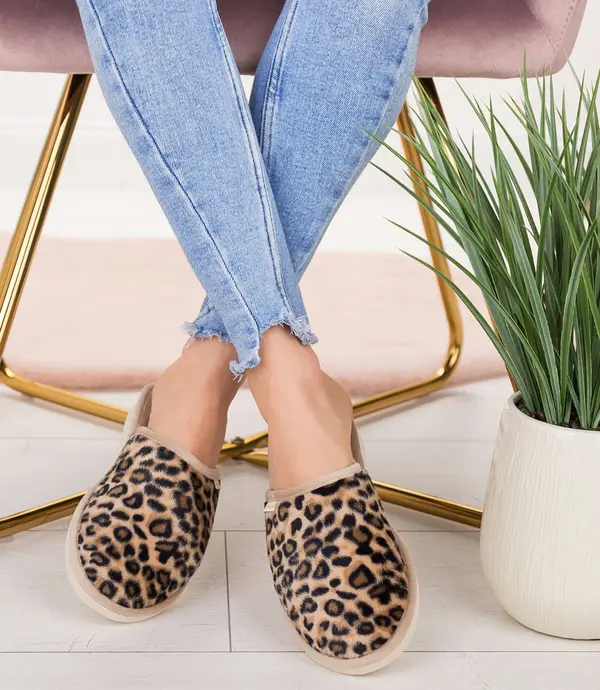 Natural Style Ženski copati Natural Style NS-070 Bež-Leo