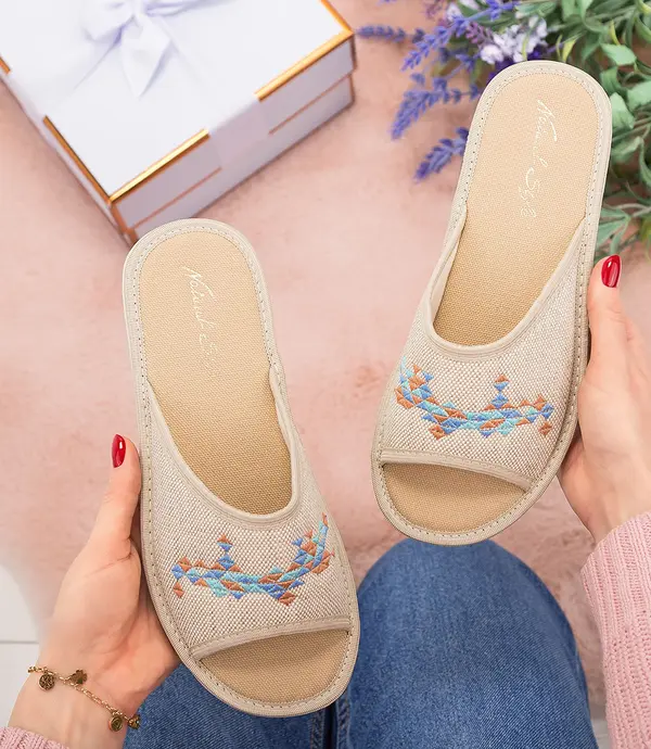 Natural Style Ženski copati Natural Style NS-099 bež